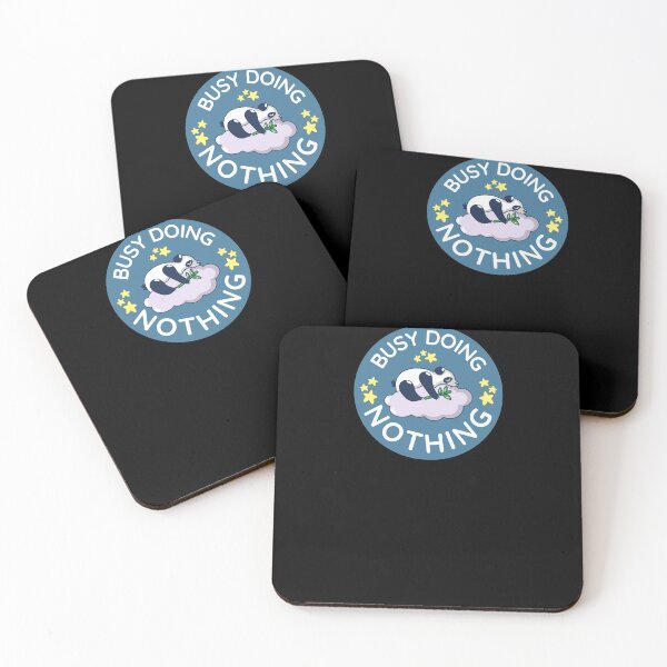 Item preview, Busy doing nothing, adorable little panda sleeping on a lavender cloud - cute designed and sold by Atleta-Cali.