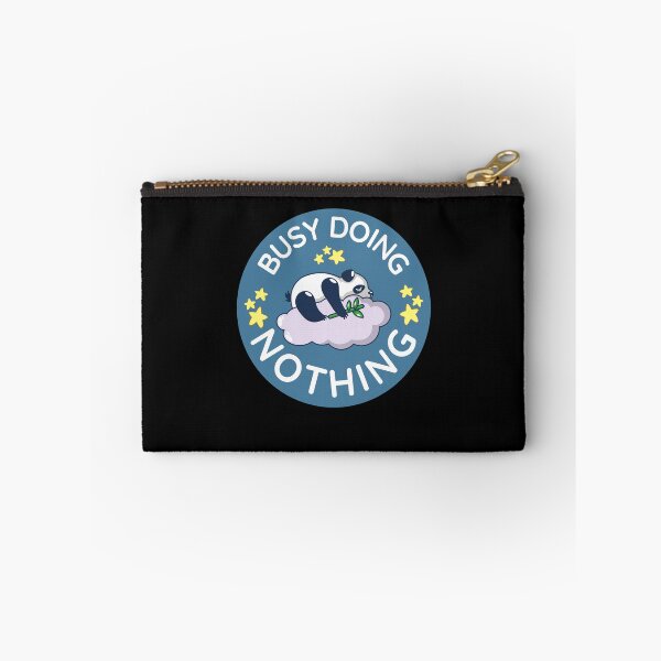 Item preview, Busy doing nothing, adorable little panda sleeping on a lavender cloud - cute designed and sold by Atleta-Cali.