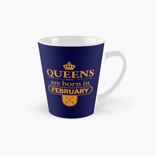 Item preview, Queens Are Born In February | Birthday Gift | designed and sold by Minimalwiz.