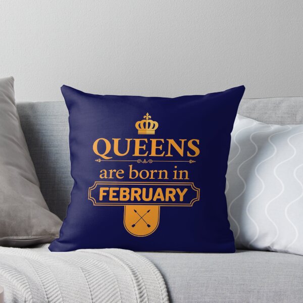 Item preview, Queens Are Born In February | Birthday Gift | designed and sold by Minimalwiz.
