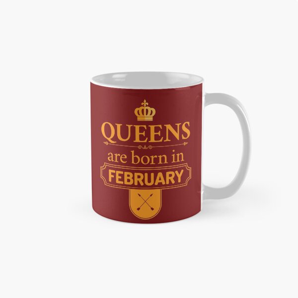 Item preview, Queens Are Born In February | Birthday Gift | designed and sold by Minimalwiz.