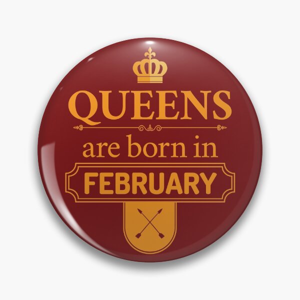 Item preview, Queens Are Born In February | Birthday Gift | designed and sold by Minimalwiz.