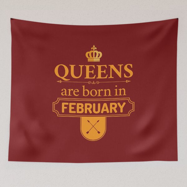 Item preview, Queens Are Born In February | Birthday Gift | designed and sold by Minimalwiz.