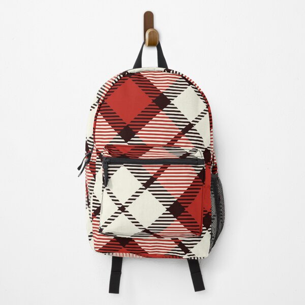 Item preview, Classic Red and White Diagonal Tartan Design designed and sold by cgroenewald.