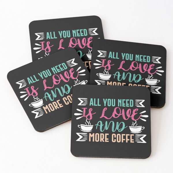Item preview, All You Need Is Love And Coffee-Coffee puns  designed and sold by shivani21061993.