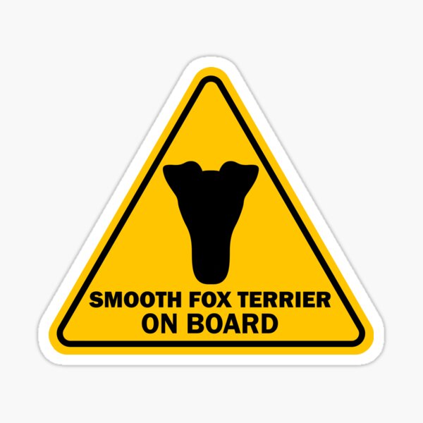 Item preview, Smooth Fox Terrier on Board  designed and sold by DogsHearted.