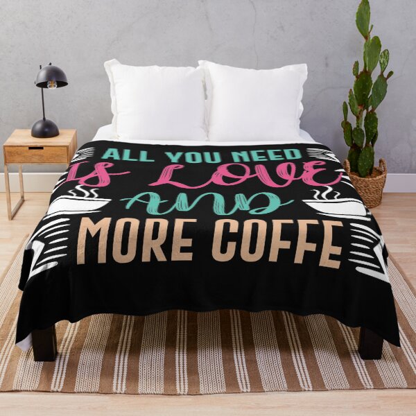 Item preview, All You Need Is Love And Coffee-Coffee puns  designed and sold by shivani21061993.