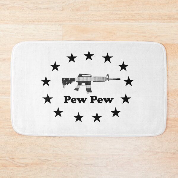 Item preview, AR-15 Pew Pew American Flag designed and sold by Matt Ballinger.