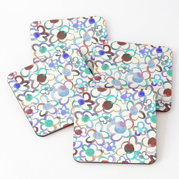 Item preview, Fleurs Clowns Mauves designed and sold by Elizabeth Brassard.