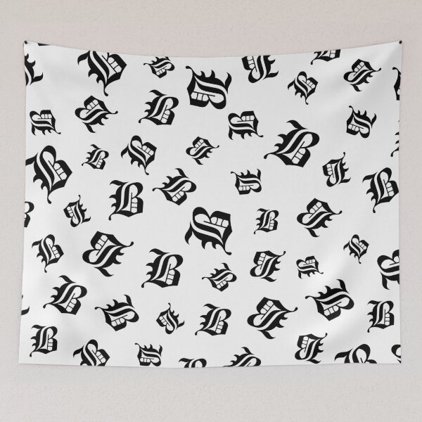 Item preview, B– Old English Initial Black Letter B Pattern designed and sold by Typeglyphs.