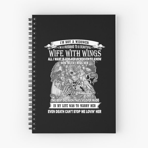 Item preview, I'm not a widower I'm a husband to beautiful wife with wings designed and sold by boyerhayes.