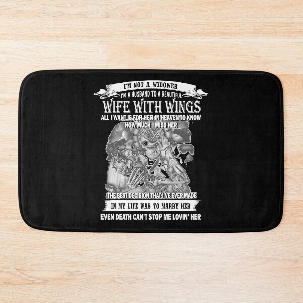 Item preview, I'm not a widower I'm a husband to beautiful wife with wings designed and sold by boyerhayes.