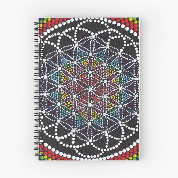 Item preview, Flor de la vida del punto del arco iris designed and sold by OBRart.