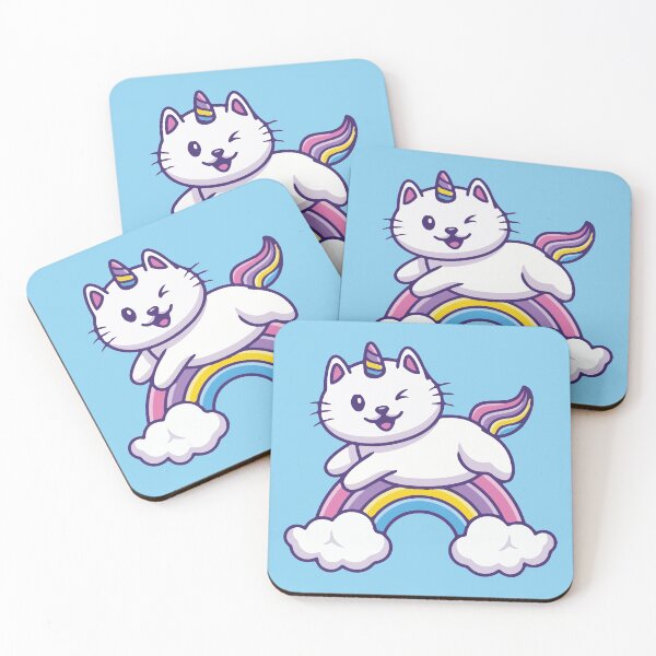 Item preview, CATICORN Rainbow Unicorn designed and sold by Cutefy.