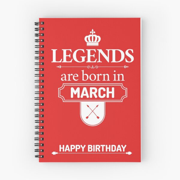 Item preview, Legends Are Born In March | Birthday Gift | designed and sold by Minimalwiz.