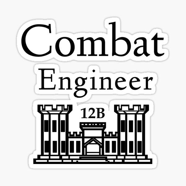 "Army Combat Engineer" Sticker by GRART Redbubble