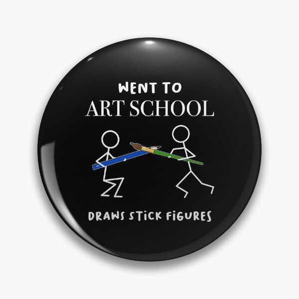 Item preview, Art School Student Drawing Stick Figures, Funny Artist Humor designed and sold by SparrowSprings.