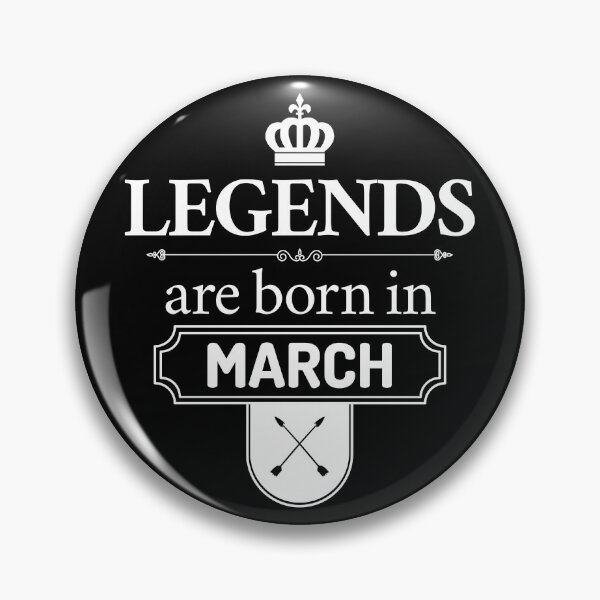 Item preview, Legends Are Born In March | Birthday Gift | designed and sold by Minimalwiz.