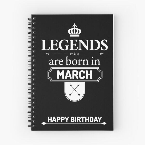 Item preview, Legends Are Born In March | Birthday Gift | designed and sold by Minimalwiz.