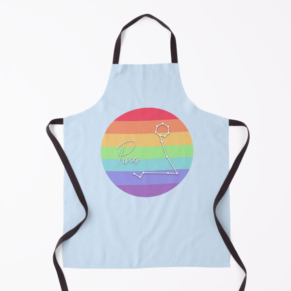 Item preview, Pisces Zodiac Sign With Pride Colours designed and sold by tinyteacups.