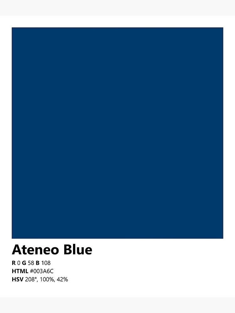 Color Swatch/Card (Blue) Poster for Sale by Pestorian