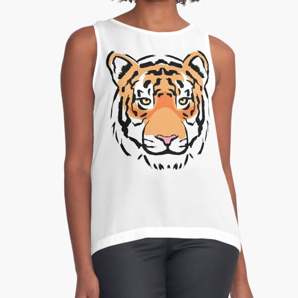 Sparkle City White Tiger Head Tee