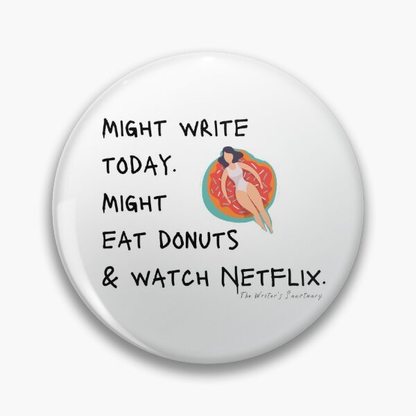 Item preview, Donuts & Netflix designed and sold by The Writer's  Sanctuary.