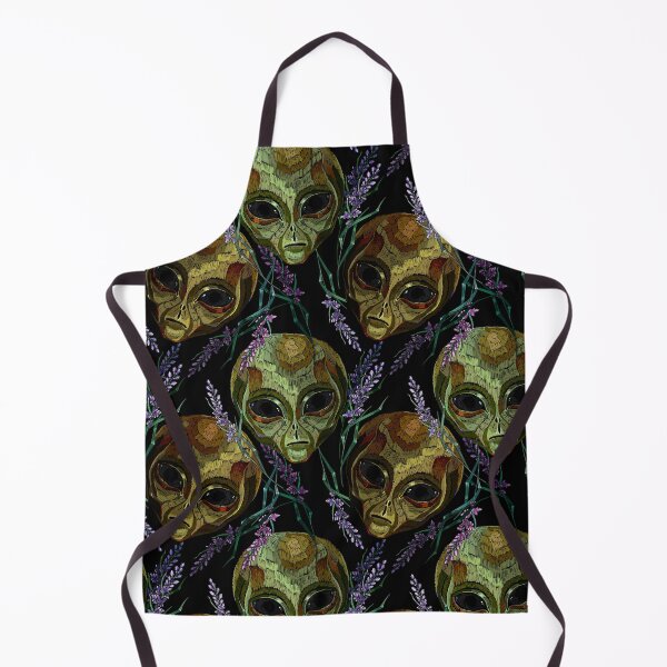 Item preview, Alien head and lavender flowers designed and sold by matrioshka.