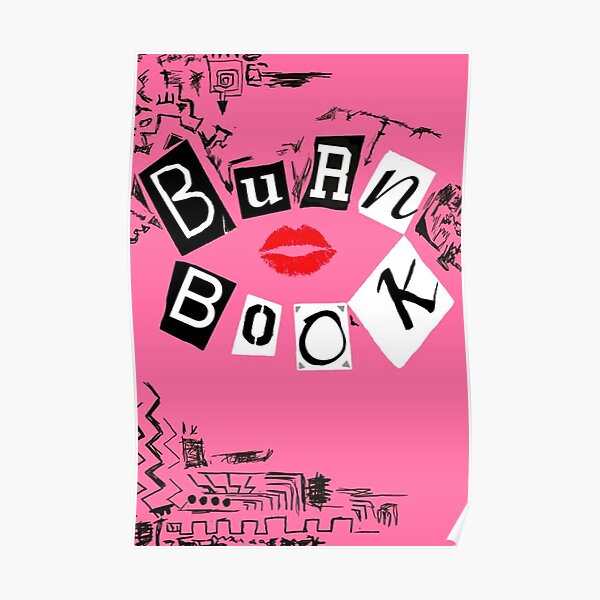 "BURN BOOK PINK" Poster for Sale by princessticker Redbubble