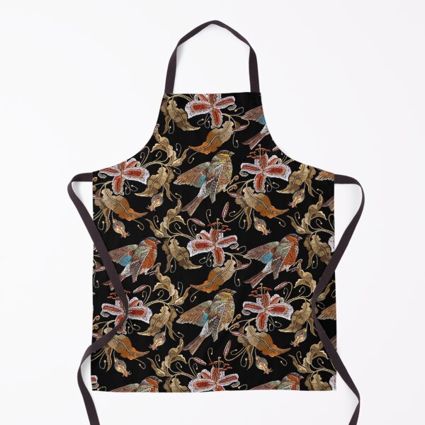 Item preview, Beautiful tiger lily flowers and bullfinch birds designed and sold by matrioshka.