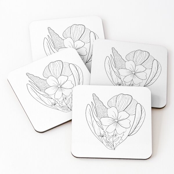Item preview, Flowers filled with Lines designed and sold by wallflowerbee.