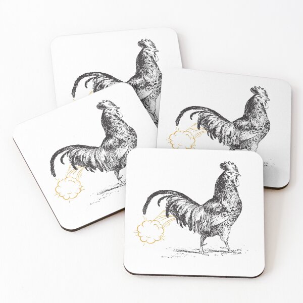 Item preview, Funny Farting Vintage Rooster Phone  designed and sold by Zentropik.
