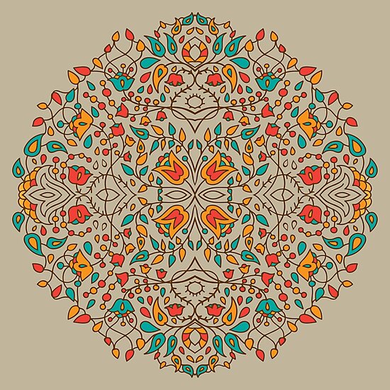"- Oriental flower pattern -" Photographic Prints by Losenko Mila