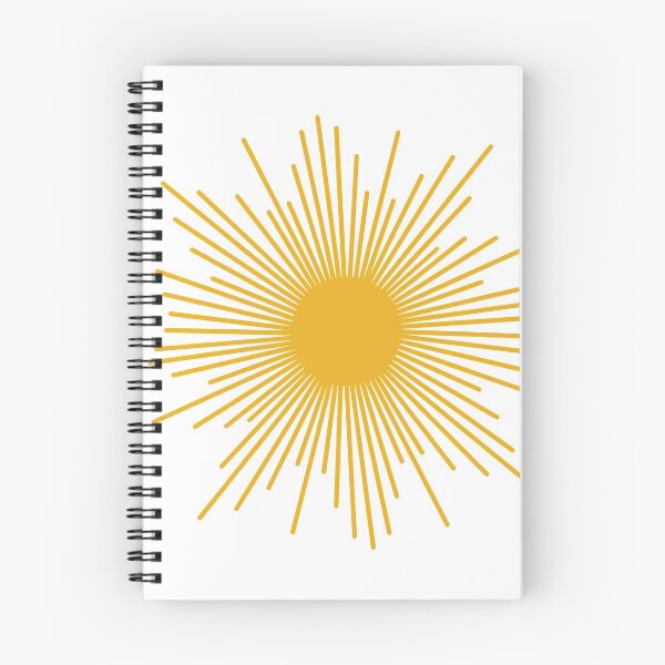 Item preview, Minimalist Retro Modern Sunburst Sun in Mustard and White designed and sold by kierkegaard.
