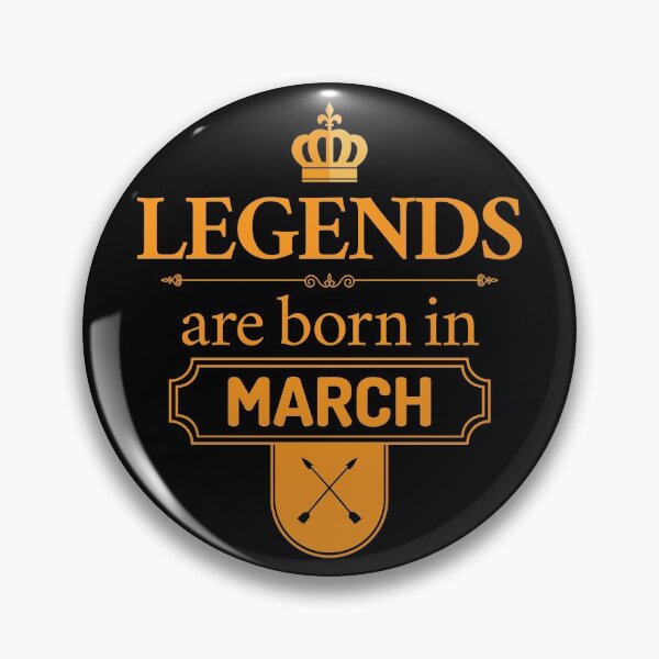 Item preview, Legends Are Born In March | Birthday Gift | designed and sold by Minimalwiz.