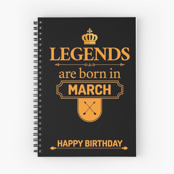 Item preview, Legends Are Born In March | Birthday Gift | designed and sold by Minimalwiz.