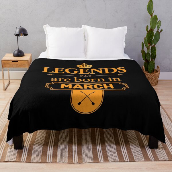 Item preview, Legends Are Born In March | Birthday Gift | designed and sold by Minimalwiz.
