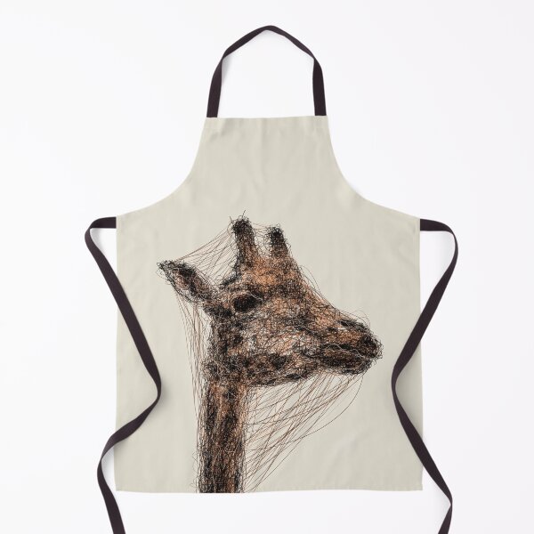 Item preview, Giraffe Scribble Illustration designed and sold by scribbleisme.