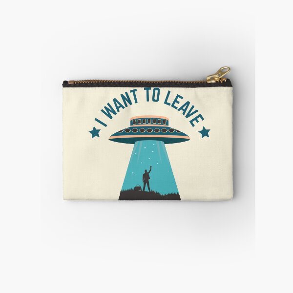 Item preview, I Want To Leave UFO Alien Abduction designed and sold by Pink Pineapple Works.