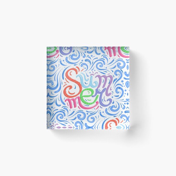 Item preview, Summer lettering pattern  designed and sold by Veleri.