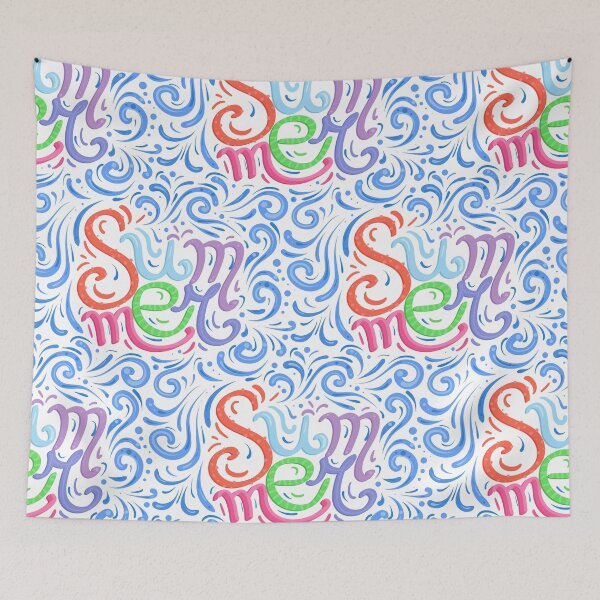 Item preview, Summer lettering pattern  designed and sold by Veleri.