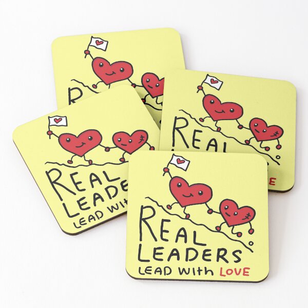 Item preview, Real leaders lead with love designed and sold by happysketchy.