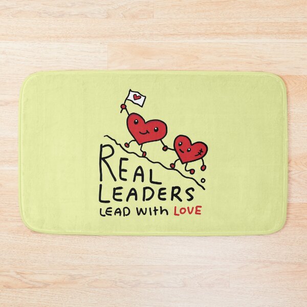 Item preview, Real leaders lead with love designed and sold by happysketchy.
