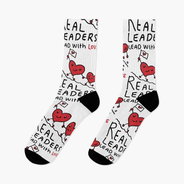 Item preview, Real leaders lead with love designed and sold by happysketchy.