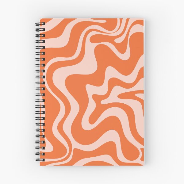 Item preview, Liquid Swirl Abstract Pattern in Orange and Pale Blush designed and sold by kierkegaard.