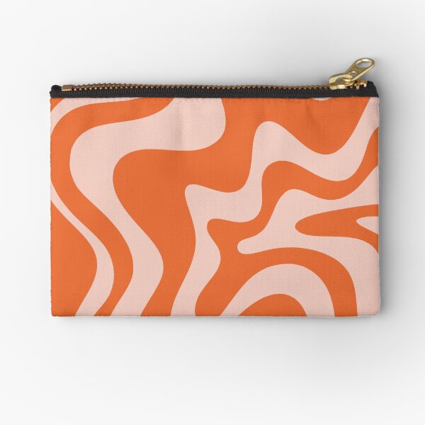 Item preview, Liquid Swirl Abstract Pattern in Orange and Pale Blush designed and sold by kierkegaard.