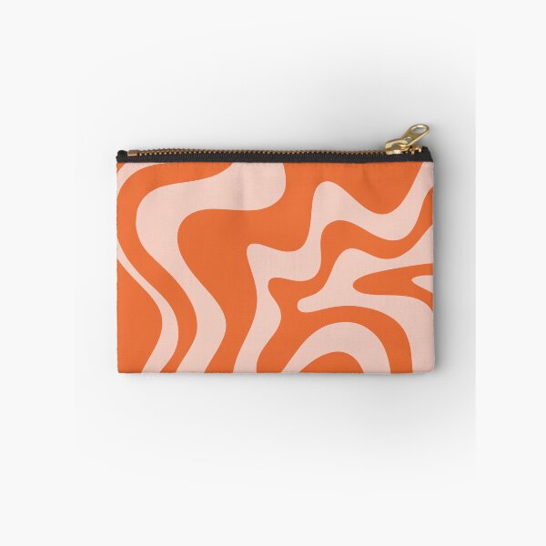 Item preview, Liquid Swirl Abstract Pattern in Orange and Pale Blush designed and sold by kierkegaard.