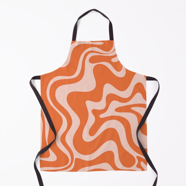 Item preview, Liquid Swirl Abstract Pattern in Orange and Pale Blush designed and sold by kierkegaard.