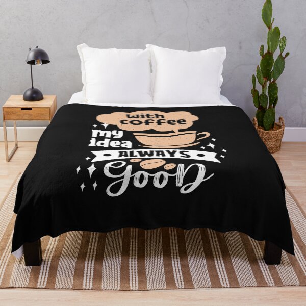 Item preview, With Coffee My Idea Always Good -Coffee puns  designed and sold by shivani21061993.