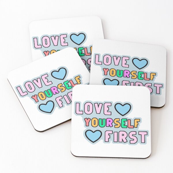 Item preview, "lOVE YOURSELF FIRST" STICKER designed and sold by Ekaterina Pyatakova.